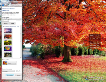 October 2011 Calendar Windows 7 Theme screenshot