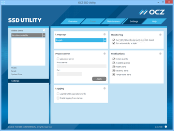 OCZ SSD Utility screenshot 2