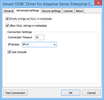 ODBC Driver for ASE screenshot 2