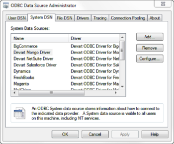 ODBC Driver for MongoDB screenshot