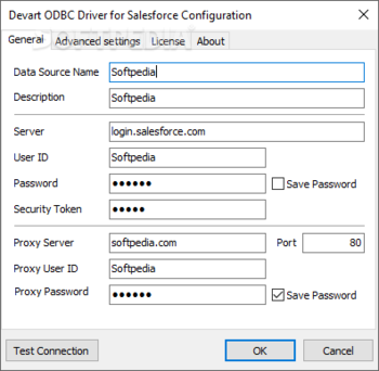 ODBC Driver for Salesforce screenshot