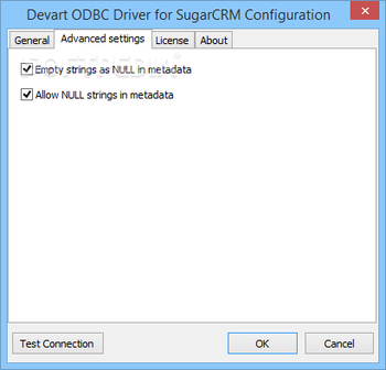 ODBC Driver for SugarCRM screenshot 2