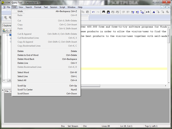 ODBC Query Tool screenshot 2