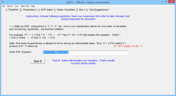 ODEcalc screenshot