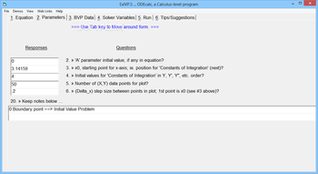 ODEcalc screenshot 2
