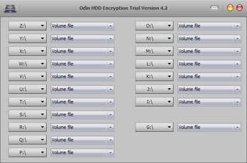 Odin Hard Disk Drive Encryption screenshot