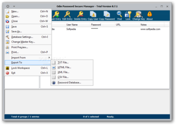 Odin Password Secure Manager screenshot 4