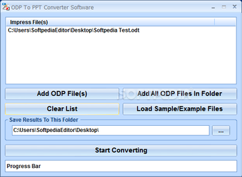 ODP To PPT Converter Software screenshot