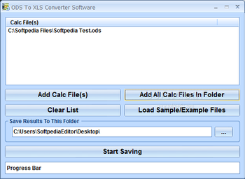 ODS To XLS Converter Software screenshot