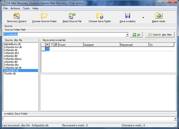OE-Mail Recovery screenshot