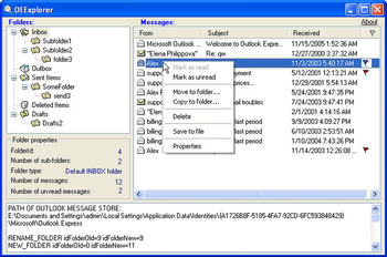 OEExplorer screenshot