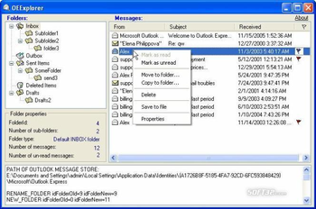 OEExplorer screenshot 2