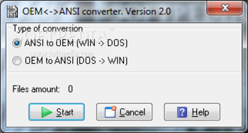 OEM ANSI converter screenshot 2