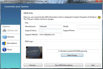 OEM Configurator screenshot