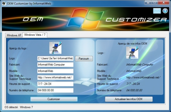 OEM Customizer screenshot