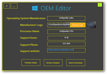 OEM Editor screenshot