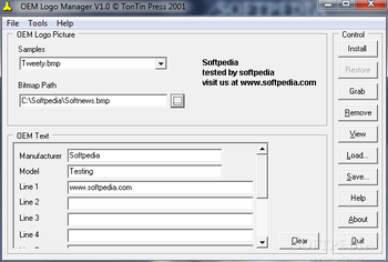 OEM Logo Manager screenshot