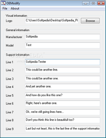 OEModify screenshot