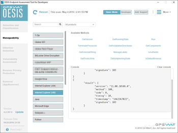 OESIS Endpoint Assessment Tool screenshot 2