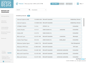 OESIS Endpoint Assessment Tool screenshot