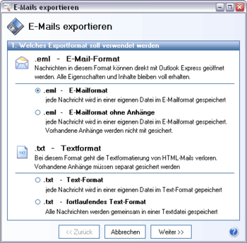 OEXtract screenshot