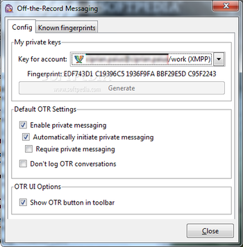 Off-the-Record Messaging screenshot