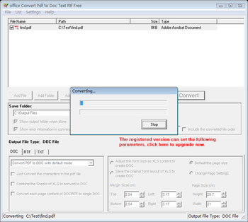 office Convert Pdf to Doc Text Rtf Free screenshot 2