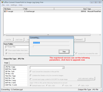 office Convert PowerPoint to Image Free screenshot