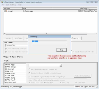 office Convert PowerPoint to Image Free screenshot 2