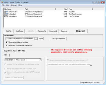 office Convert Text Rtf to Pdf Free screenshot