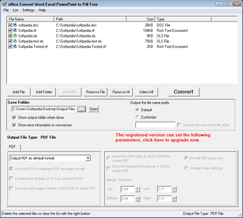 office Convert Word Excel PowerPoint to Pdf Free screenshot