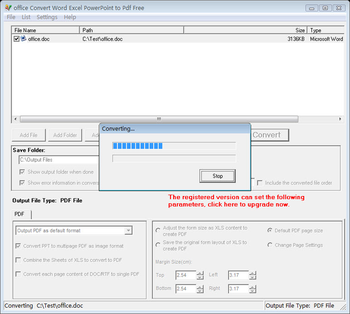 office Convert Word Excel to pdf Free screenshot 2