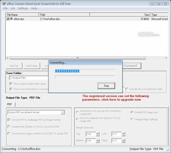 office Convert Word Excel to pdf Free screenshot 3