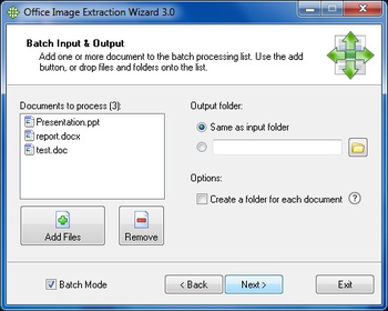 Office Image Extraction Wizard Portable screenshot