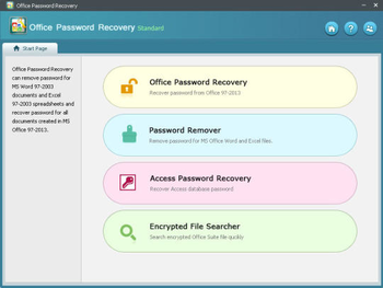 Office Password Recovery Standard screenshot