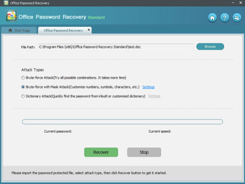 Office Password Recovery Standard screenshot 2