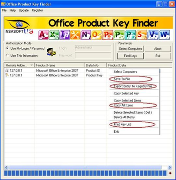 Office Product Key Finder screenshot