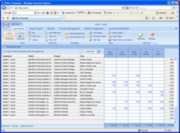 Office Timesheets screenshot
