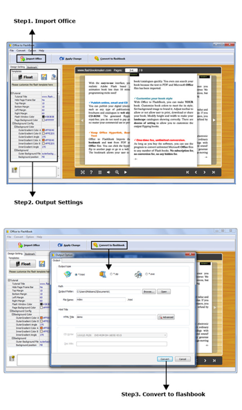 Office to FlashBook screenshot