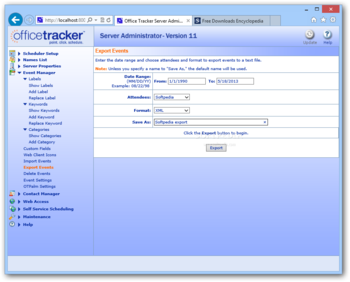 Office Tracker Scheduling Software screenshot 13
