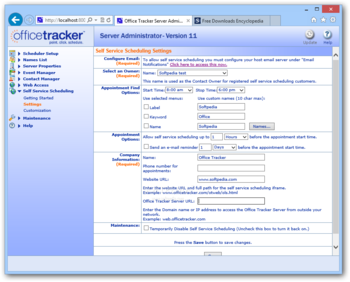 Office Tracker Scheduling Software screenshot 18