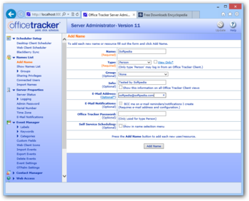 Office Tracker Scheduling Software screenshot 2