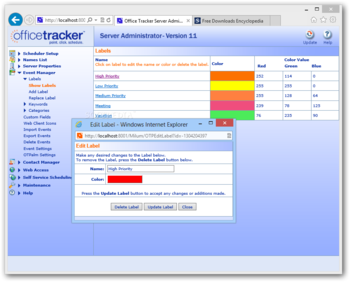 Office Tracker Scheduling Software screenshot 8