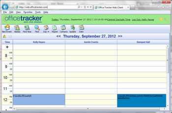Office Tracker Scheduling Software screenshot