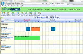 Office Tracker Scheduling Software screenshot 3