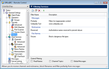 OfficeIRC Server screenshot 4