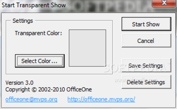 OfficeOne TransparentShow screenshot