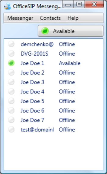 OfficeSIP Messenger screenshot