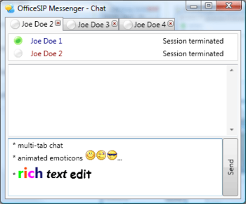OfficeSIP Messenger screenshot 2