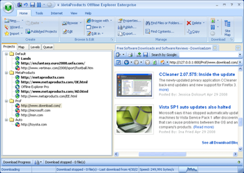 Offline Explorer Enterprise screenshot